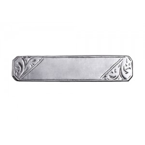 Rectangular Baby Broach - Sterling Silver, 9ct Y & W Gold